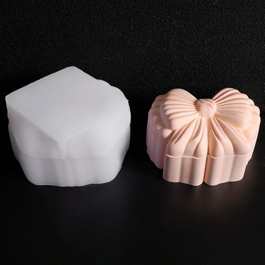 Bow Storage Box Silicone Mold – Resin, Plaster & Candle DIY Craft Silicone Mold Oasis Select