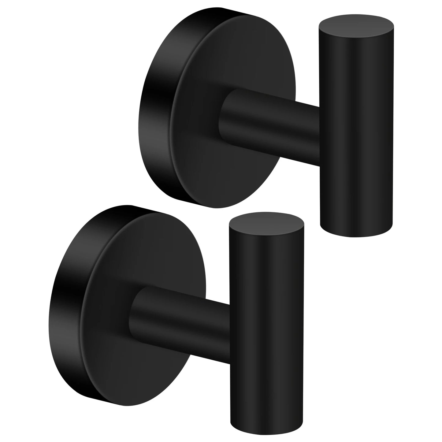 2-Pack Stainless Steel Wall Towel & Robe Hooks | Polished