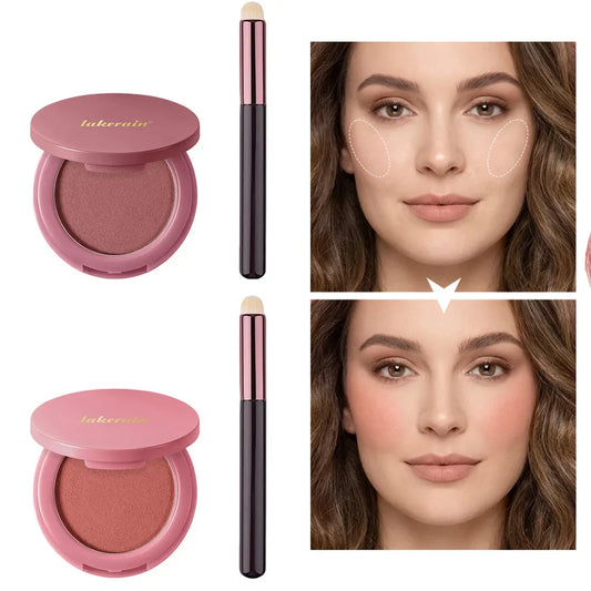 Lakerain Soft Poke Matte Blush Palette with Free Brush Blush Palette Oasis Select