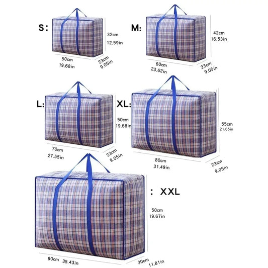 Large Foldable Woven Storage Bag – Waterproof Portable Moving Bag Foldable Storage Bag Oasis Select