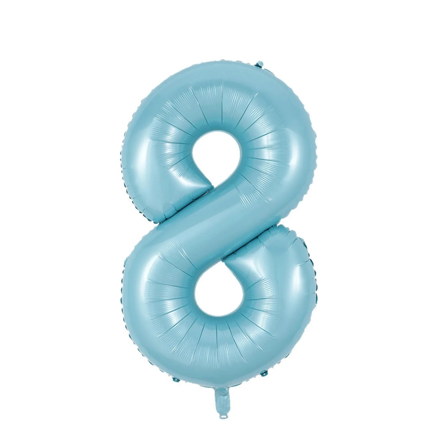 40-Inch Pearl Blue Foil Number Balloon – Digits 0–9