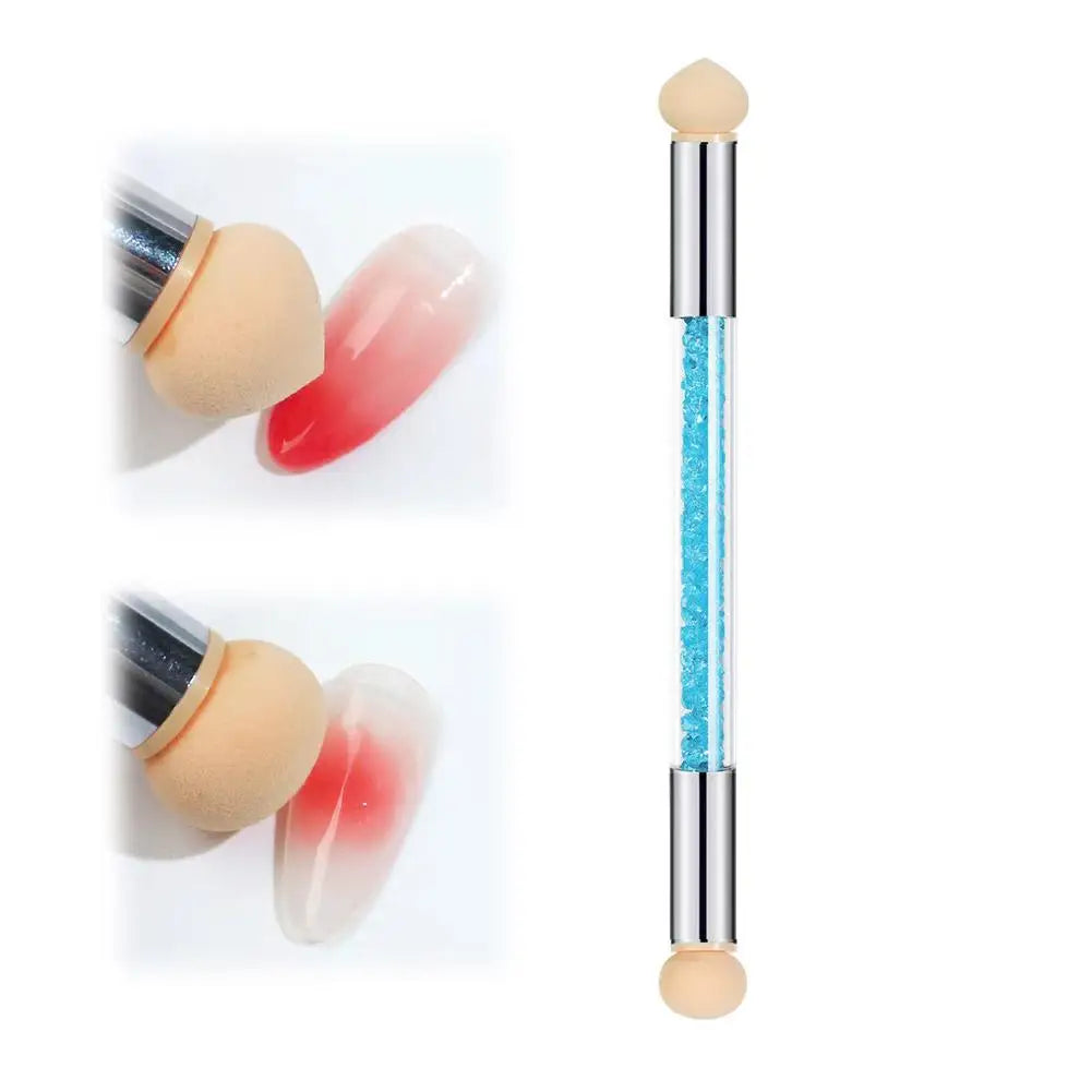 Double-Ended Gradient Sponge Pen | Rhinestone Nail Art Tool