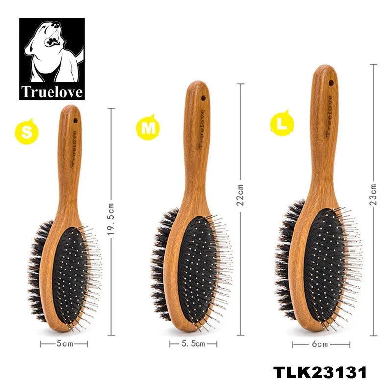 Truelove Pet Grooming Brush Dogs and Cats,Tangles Undercoat,Safe Sensitive Skin Deshedding Pet Brush Removes Loose Hair Tangles Peaceful Pleasures Health and Wellness