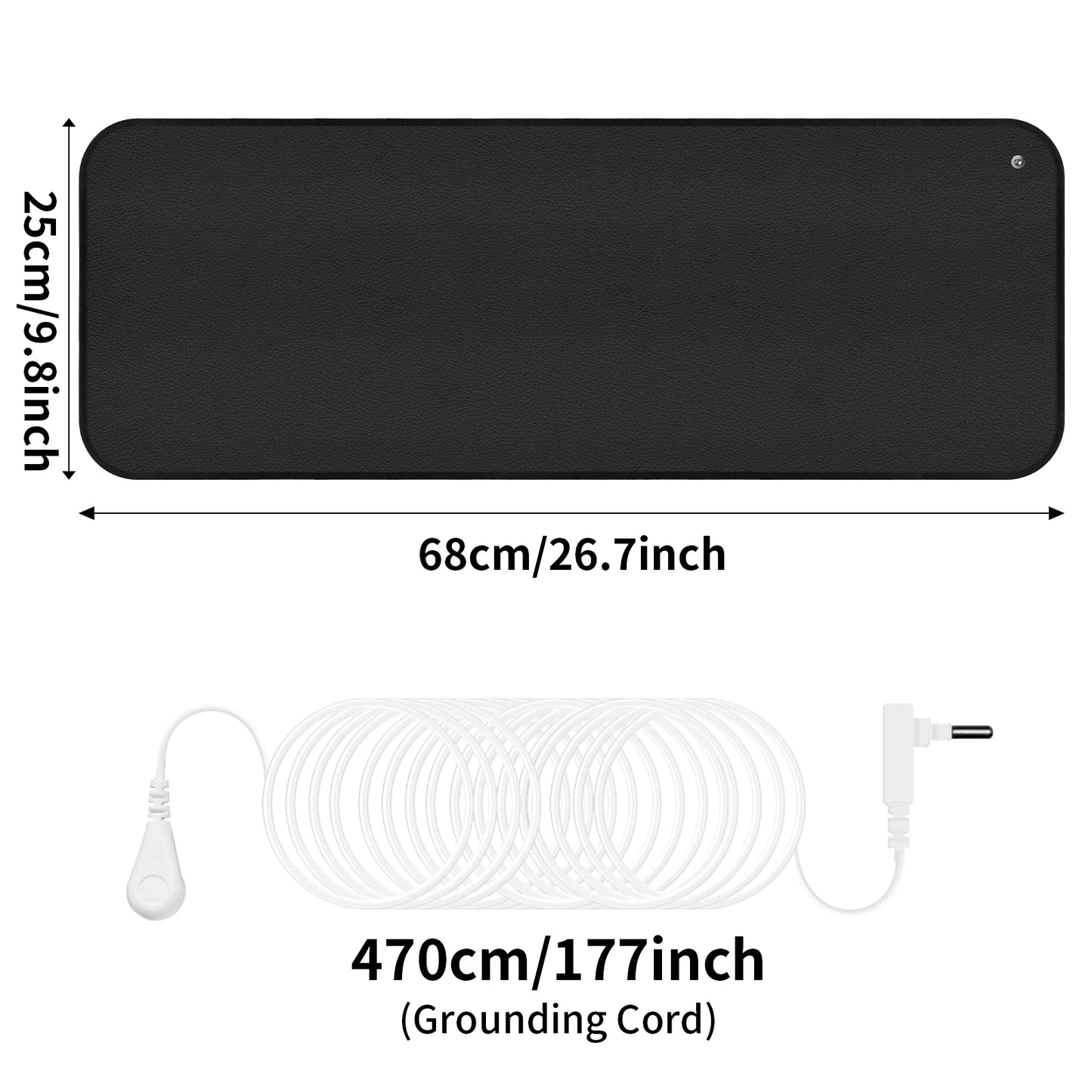 Grounding Mat 6 Sizes | Indoor Earthing Pad for Desk & Yoga