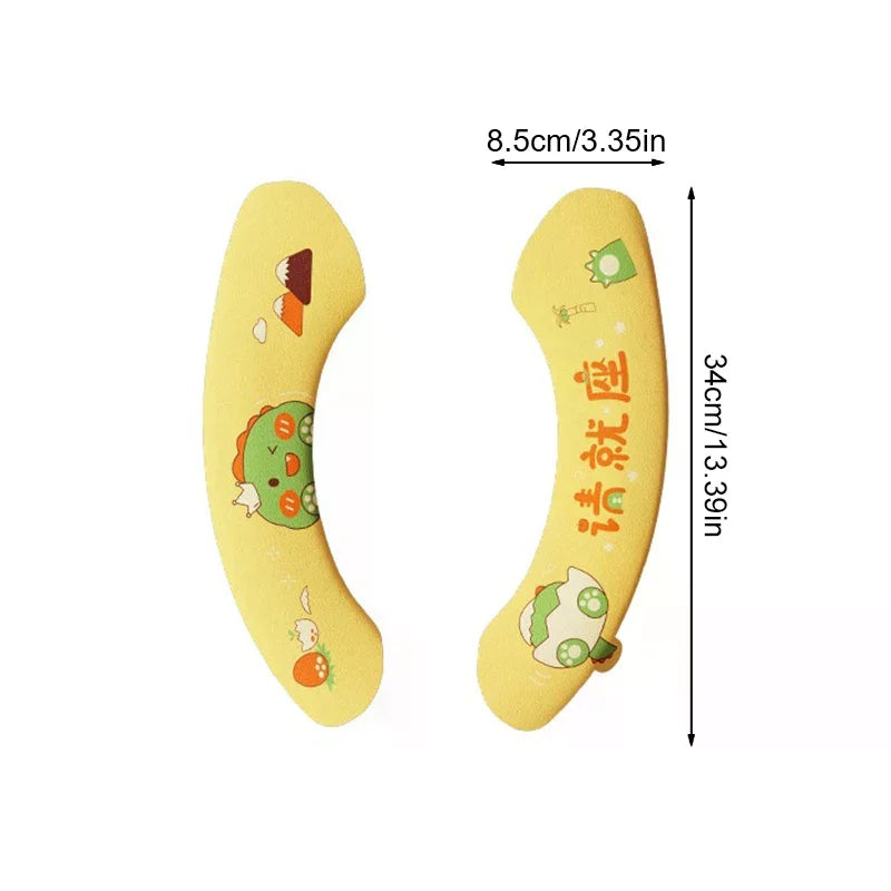 Cartoon Toilet Seat Cover Cushion – Soft Washable Plush Pad (1 Pair)