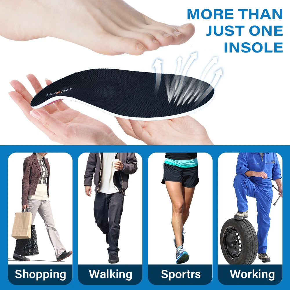 Orthopedic Insoles Flat Foot Health Sole Pad EVA Unisex Orthotics Inserts Arch Support for Feet Care Peaceful Pleasures Health and Wellness