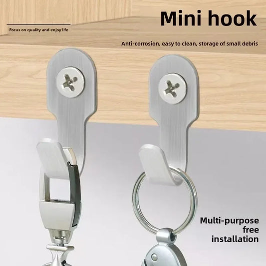 Stainless Steel U-Hooks with Screws | Wall Hangers for Home Wall Hook Peaceful Pleasures Health and Wellness