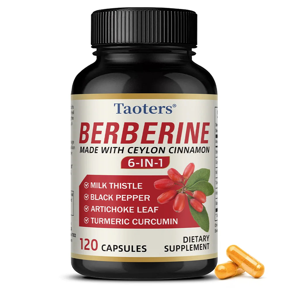 Berberine & Ceylon Cinnamon Capsules – Blood Sugar & Heart Support