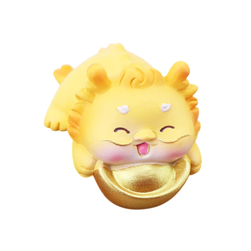 Mini Resin God of Wealth Figurine | Car & Desk Décor