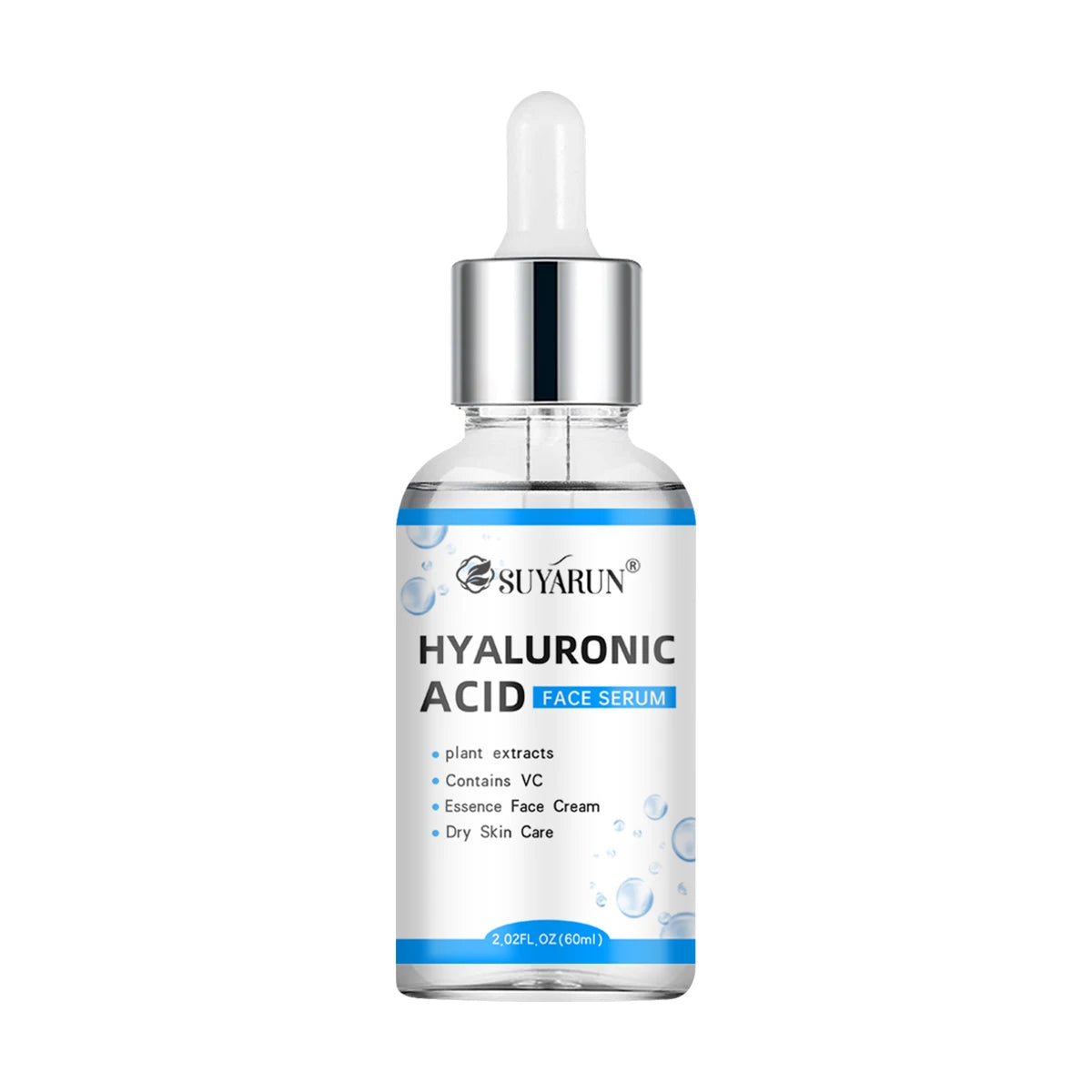 SUYARUN Hyaluronic Acid Serum - 24H Intense Hydration, Anti-Wrinkle & Plumping, Lightweight Face Moisturizer for All Skin Types. Peaceful Pleasures Health and Wellness 60ml