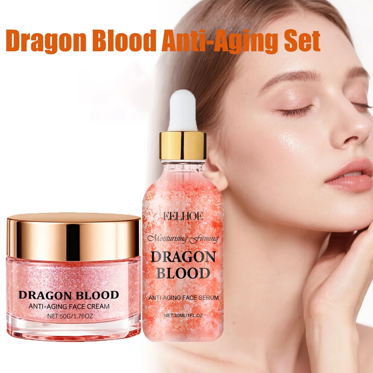 Dragon Blood Anti-Aging Serum & Retinol Cream Set | Firming