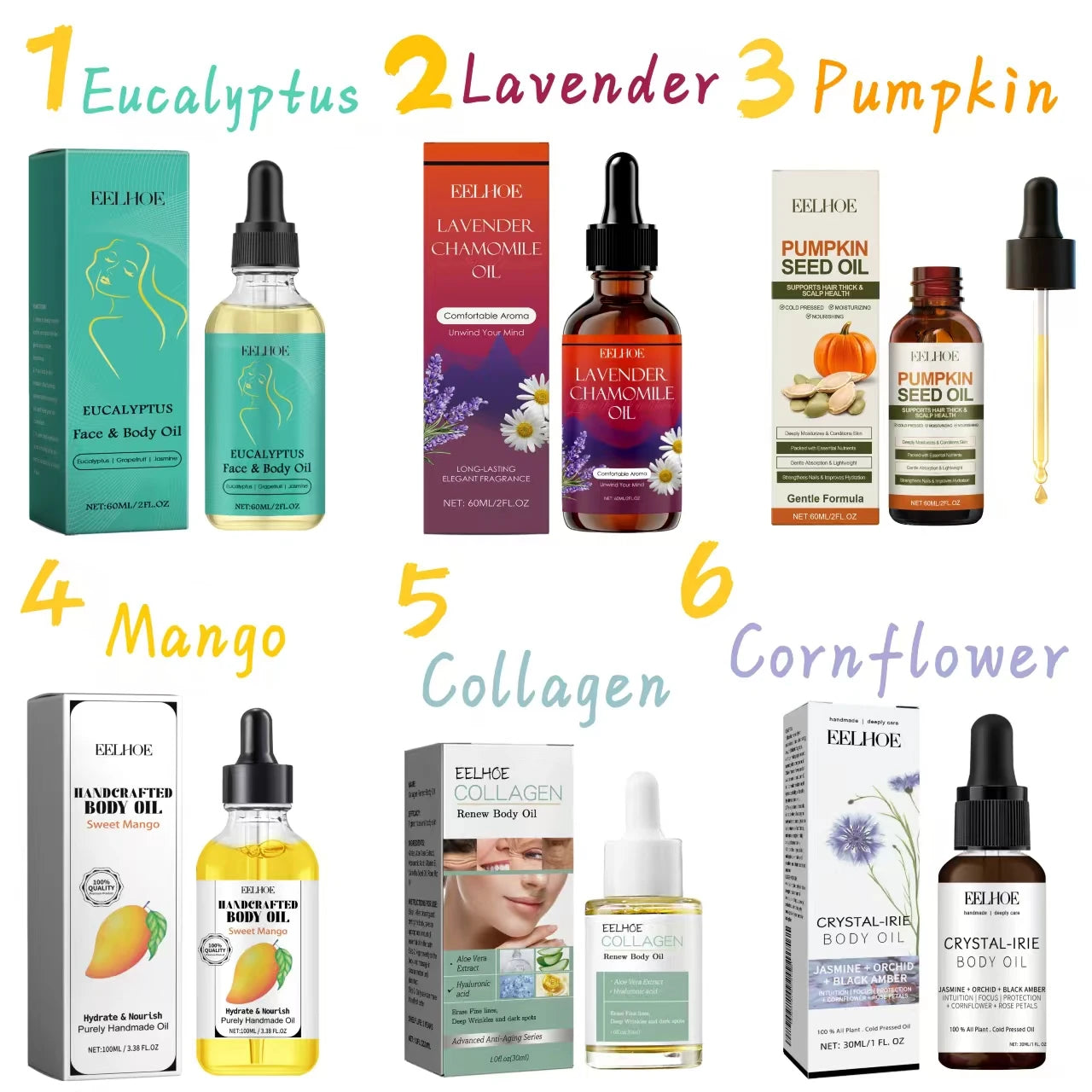 Nourishing Body & Hair Oil – Eucalyptus, Grapefruit & Vitamin E