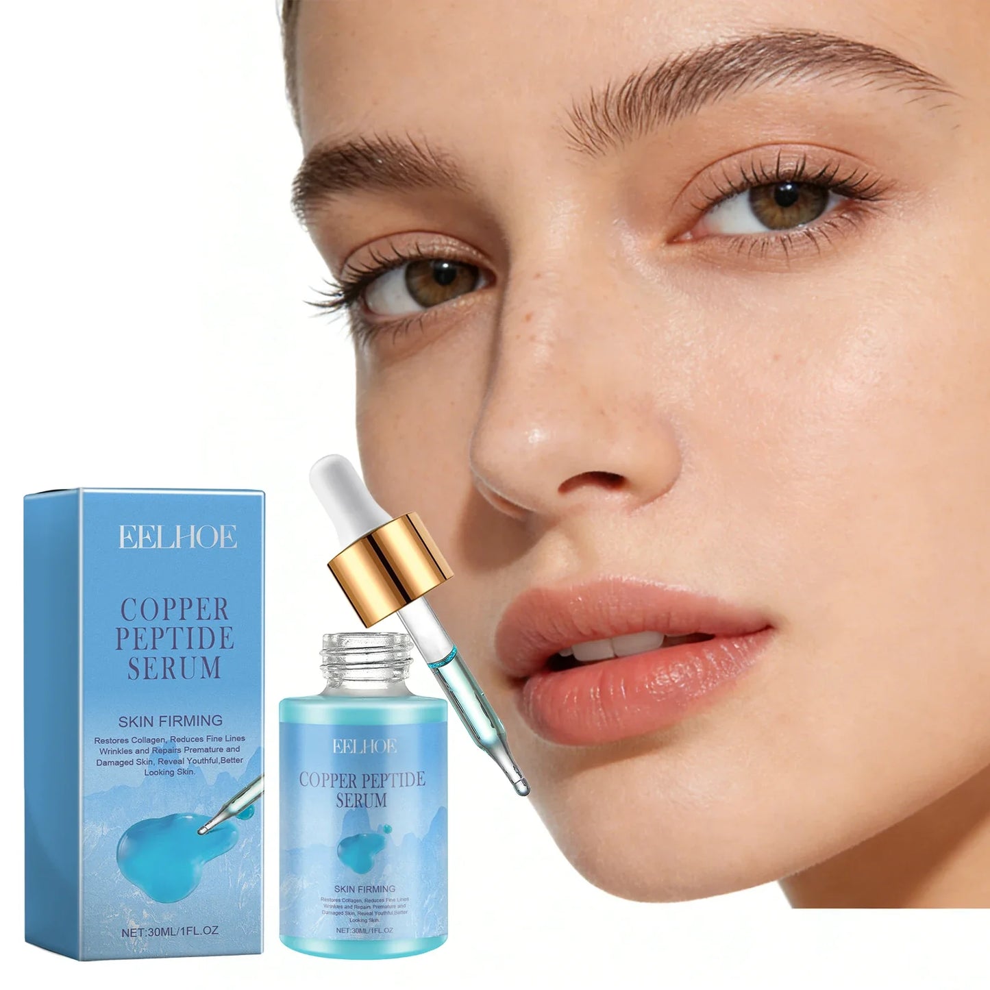 Eelhoe Copper Peptide Face Serum – Fine Lines & Repair 30ml