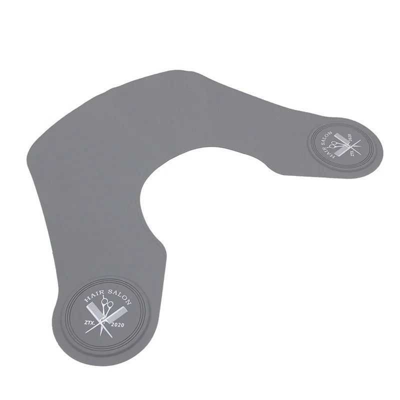 Black Silicone Waterproof Barber Hair Cutting Collar Hair Dyeing Shawls Neck Wrap Guard Haircut Shoulder Pad Scarf Styling Tool Peaceful Pleasures Health and Wellness B logo