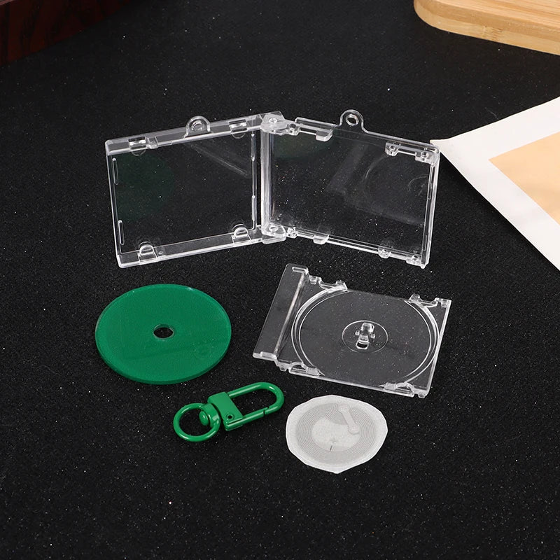 DIY Mini CD Case Keychain Pendant | Blank Album Cover Charm