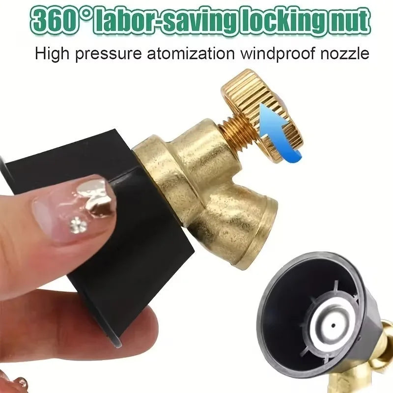 1-20PCS Adjustable Agricultural Cyclone Air Vortex High-Pressure Nozzle Windproof Sprayer for Atomization and Dosing Spray Peaceful Pleasures Health and Wellness
