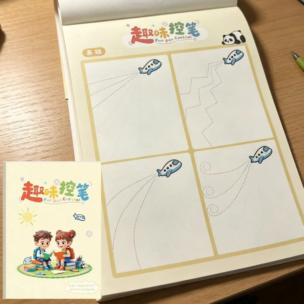 35 Sheets Fun Pen Control Tracing Workbook Kids Preschool Early