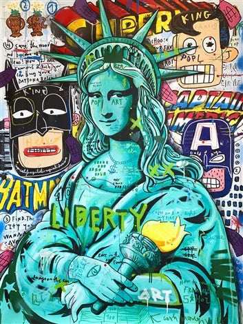 Abstract Graffiti Street Art Funny Famous Canvas Painting Posters and Print Wall Art Pictures For Living Room Home Decor Cuadros Peaceful Pleasures Health and Wellness A15 40X60CM