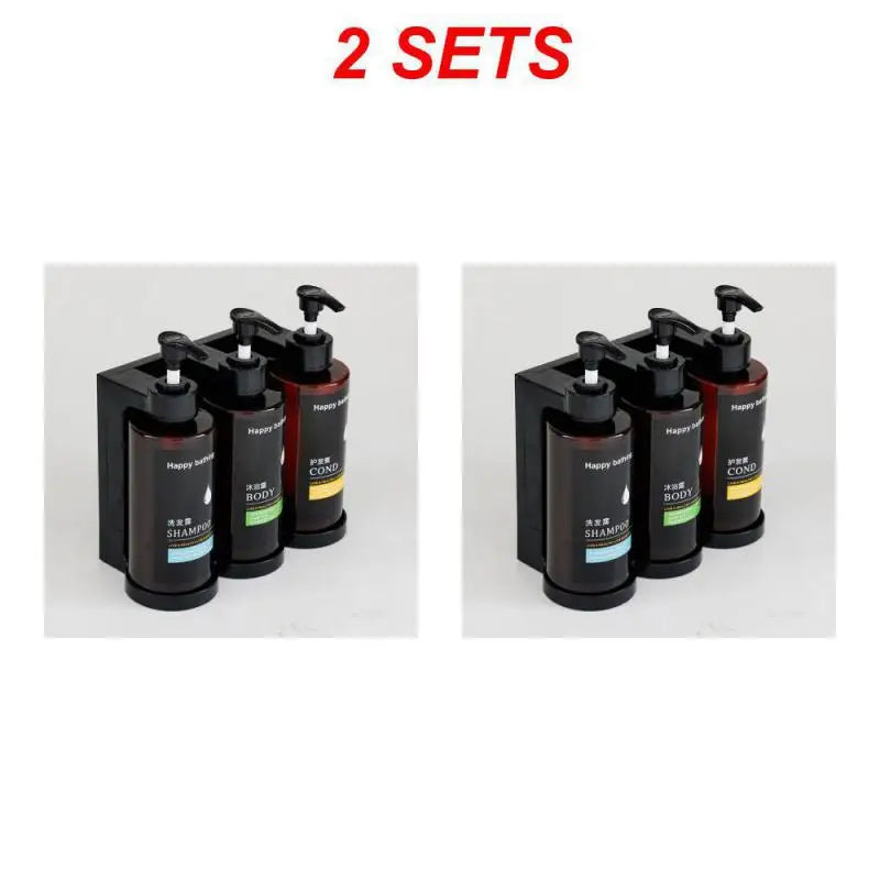 Wall Mounted Soap Dispenser Set – Shampoo, Gel & Hand Soap