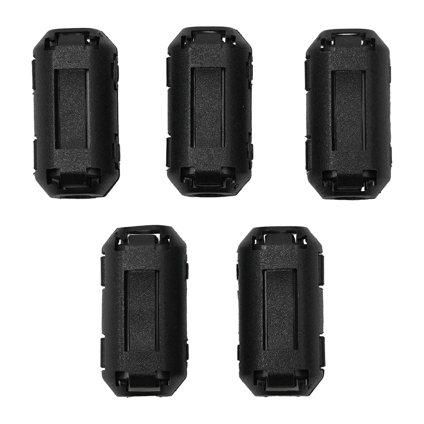 5-Pack Clip-On Ferrite Bead EMI RFI Noise Filter | 5 Sizes