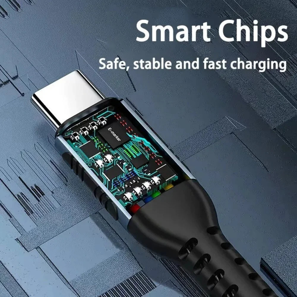 100W USB-C Fast Charging Cable 5A | MacBook, iPhone 15 & More