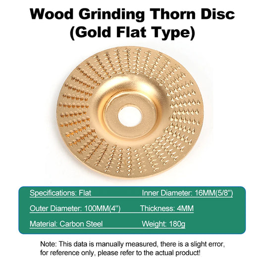 4Inch Woodworking Angle Grinder Molding Wheel High-Carbon Steel Wood Shaping Disc Stump Grinder Angle Grinder Wood Carving Disc Peaceful Pleasures Health and Wellness Flat Type