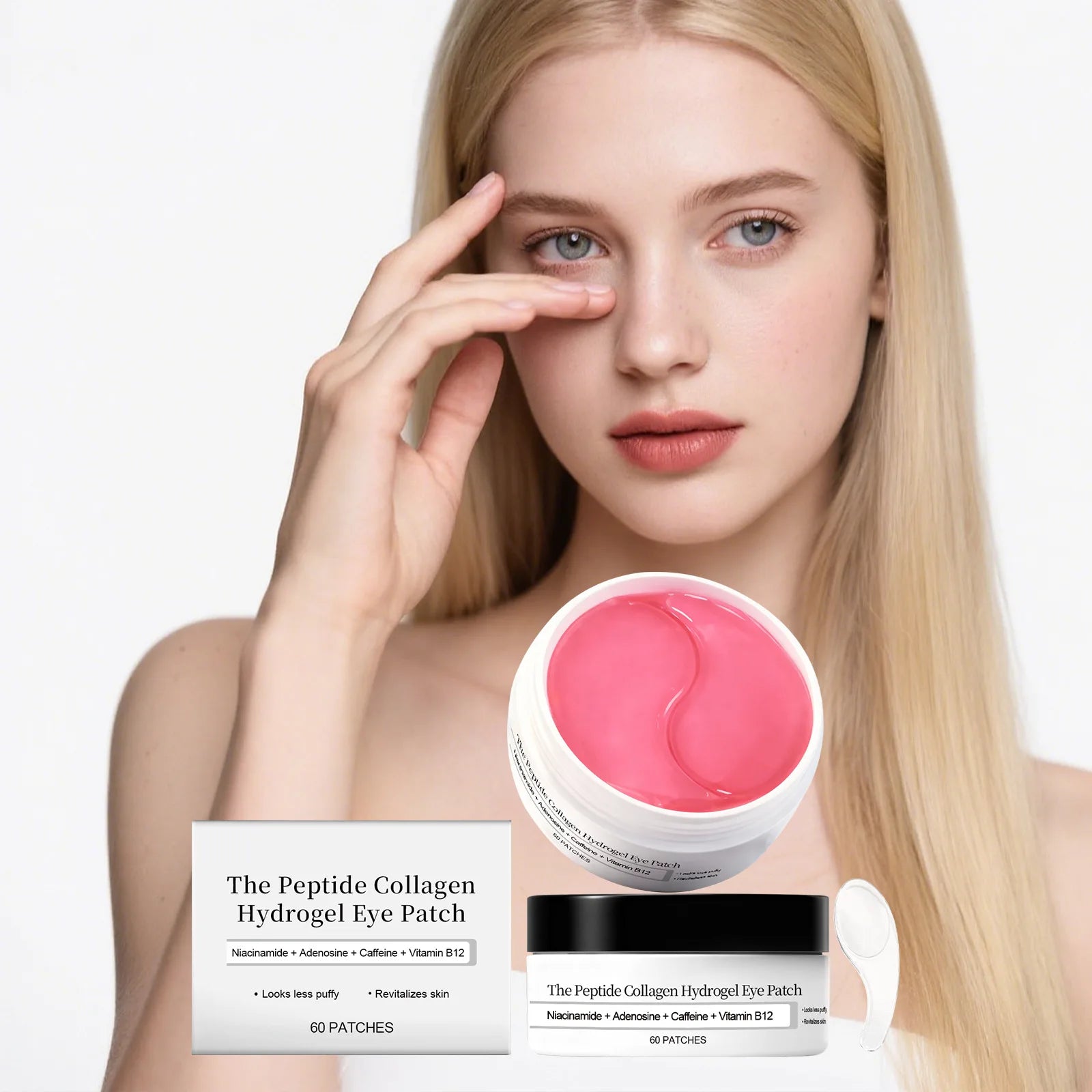 Collagen Hydrogel Eye Patch Nicotinamide Eye Mask Anti Dark Circles Eye Bags Moisturizing Firming Eye Patches Skin Care Products Peaceful Pleasures Health and Wellness