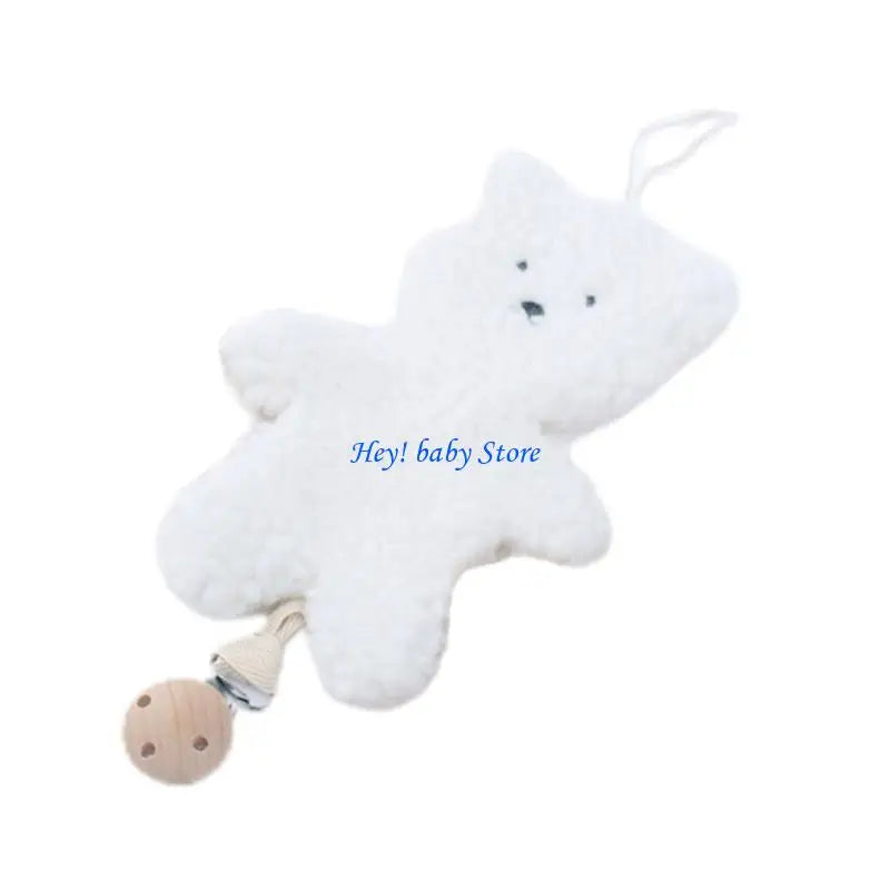 Handmade Bear Baby Pacifier Clip | Newborn Teether & Gift