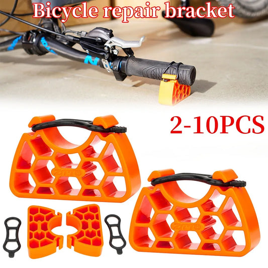 2-10PC MTB Maintenance Handlebar Stand Multifunctional Bicycle Handlebar Clip-On Stabilizer Cycling Handlebar Holder Repair Tool Peaceful Pleasures Health and Wellness
