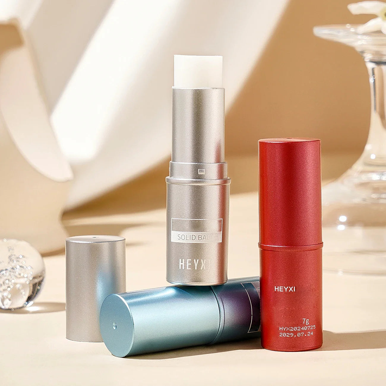 HEYXI Solid Perfume Set 3-Pack – Long-Lasting Fragrance Balm
