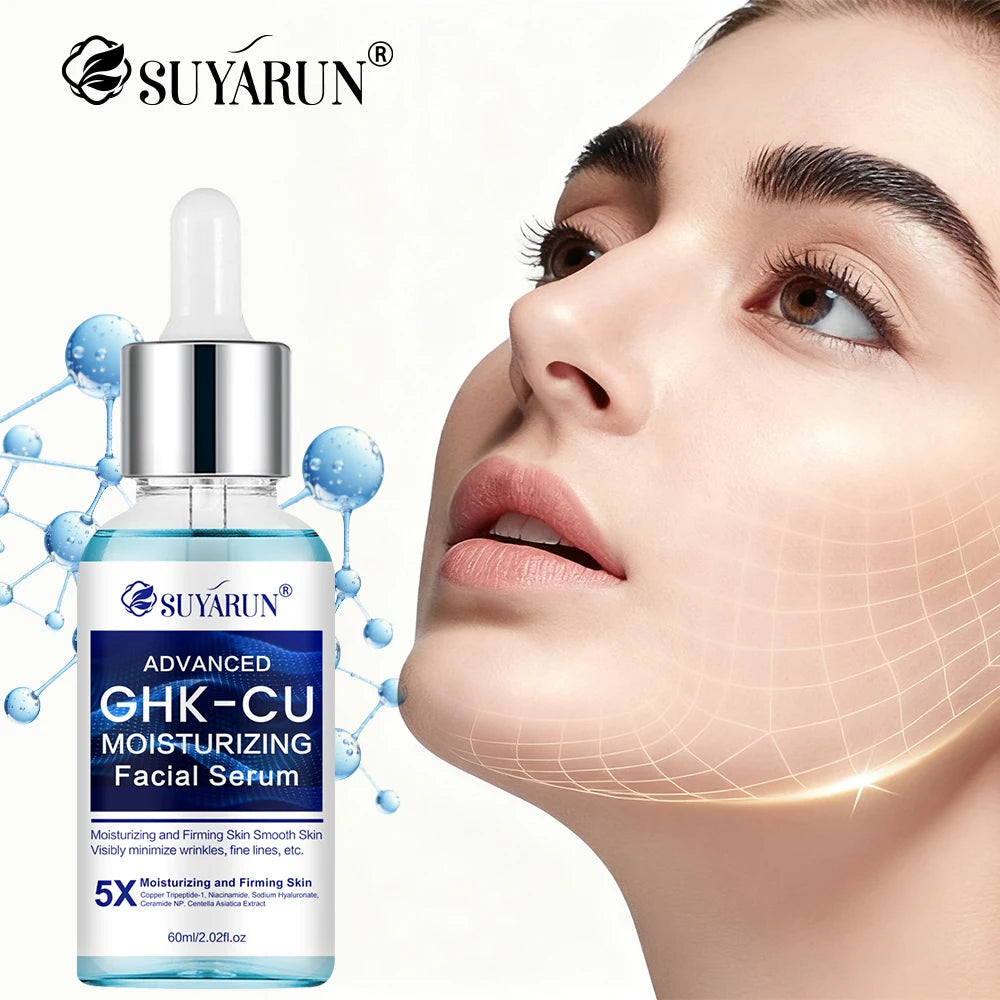 SUYARUN GHK-CU serum - Anti-aging facial moisturizer, firming and moisturizing for all skin types, suitable for men and women. Peaceful Pleasures Health and Wellness