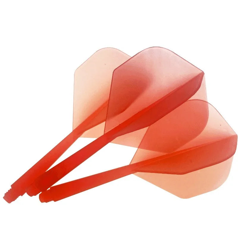 3-Pack 2BA Dart Flights – Transparent PP Multicolor Tail Fins Dart Flights Peaceful Pleasures Health and Wellness red-3PCS