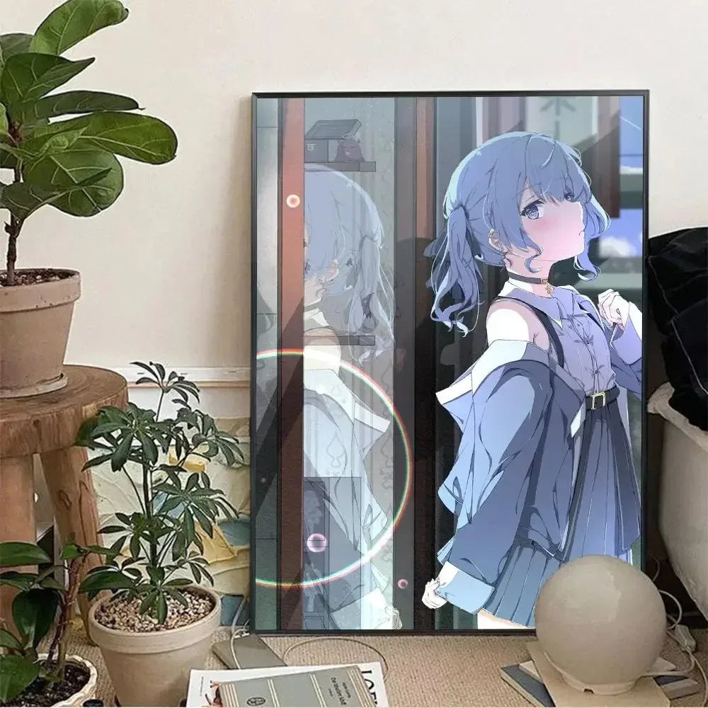 Hoshimachi Suisei Hololive Anime Canvas Wall Art Poster