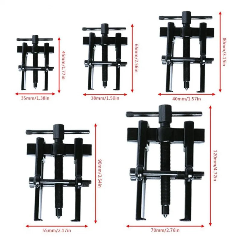 Dual-Jaw Gear Puller | Carbon Steel Ball Bearing Remover Tool