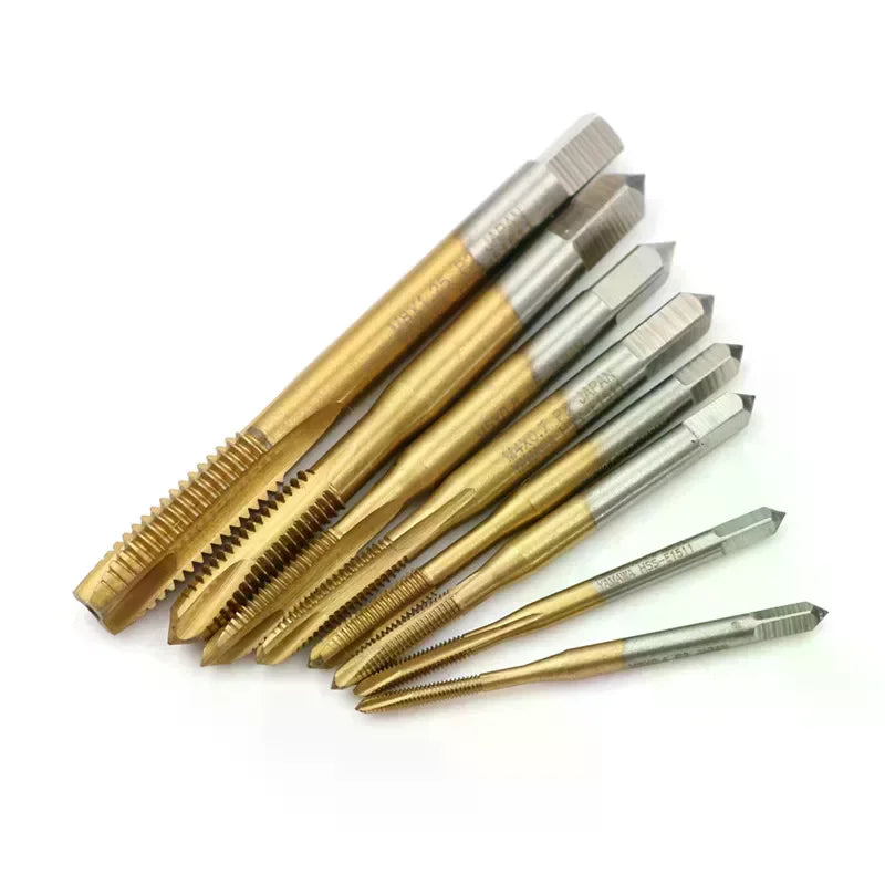 HSS Metric Thread Tap Set M2–M8 Straight Flute Screw Plug Tap Thread Tap Peaceful Pleasures Health and Wellness