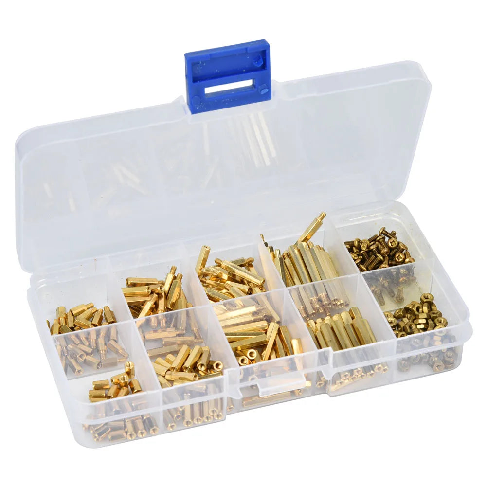 Standoff Assortment Kit Tough Practical Strong Brass Standoff Convinient M2 with a Box for Industry for Home Peaceful Pleasures Health and Wellness