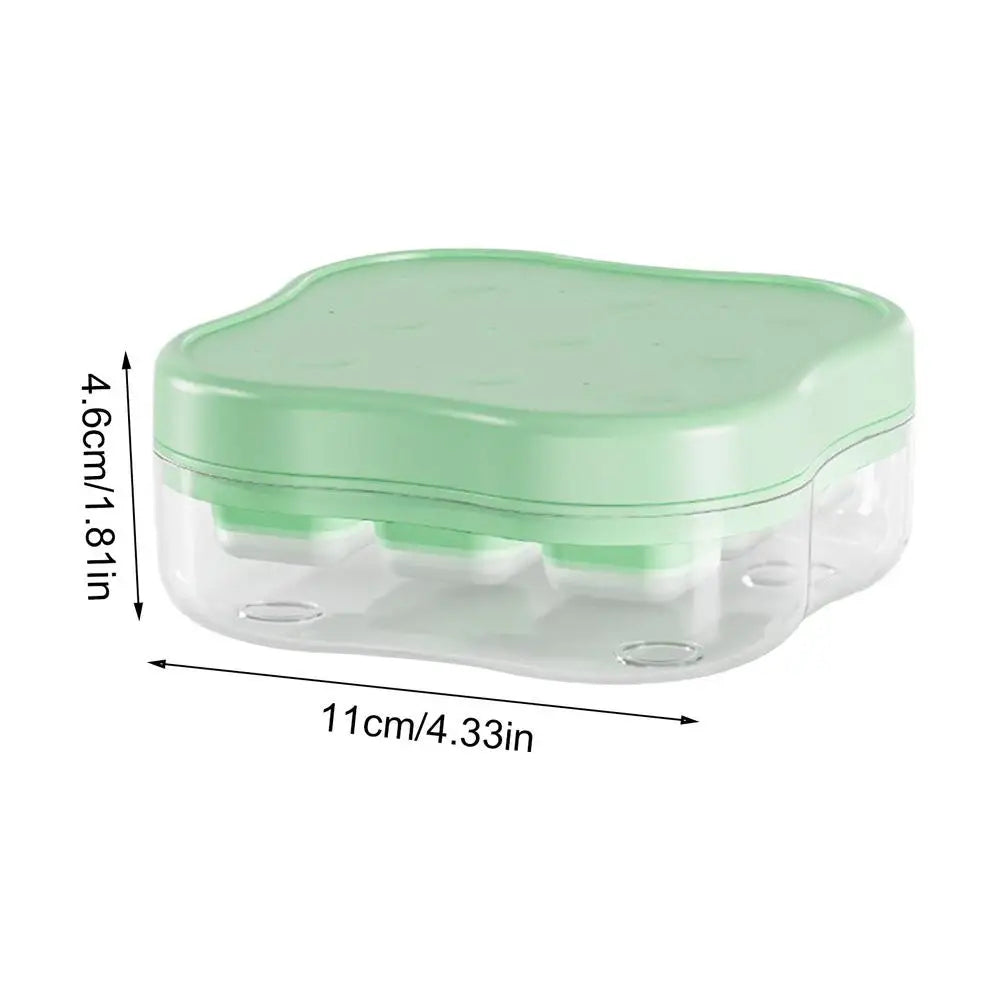 9-Grid Ice Cube Mold with Lid Food Grade Freezer Tray For Whiskey Cocktail Bourbon Juice, Summer Home Bar Restaurant Party Peaceful Pleasures Health and Wellness 01