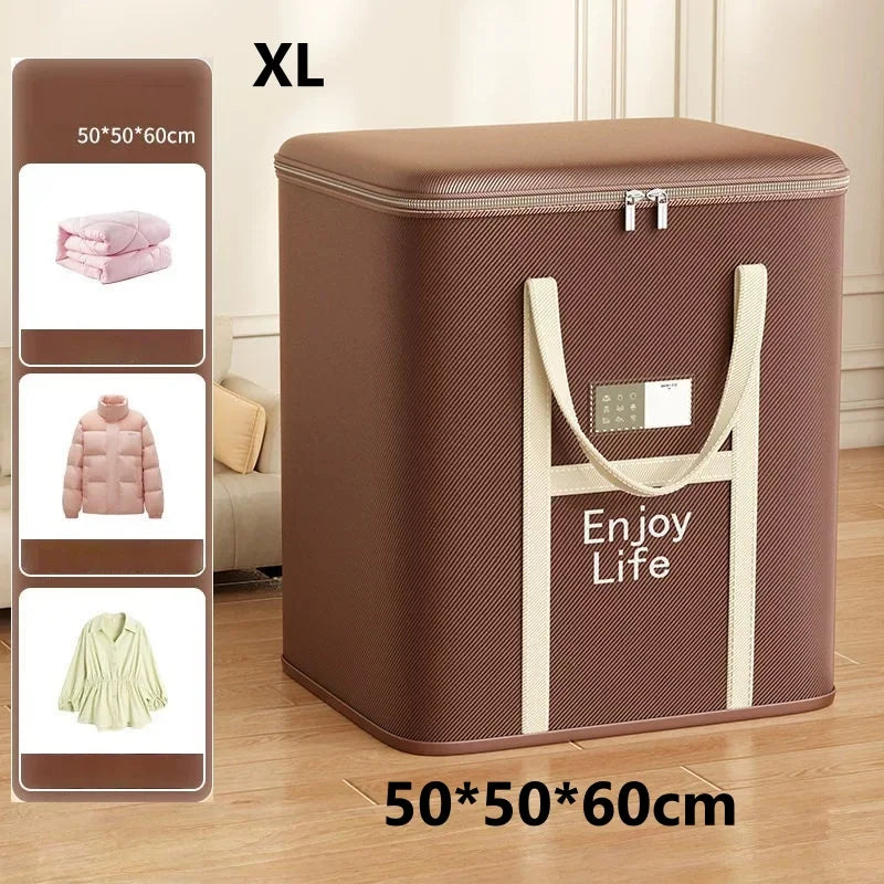 Large Collapsible Storage Bags for Clothes, Blankets & Bedding