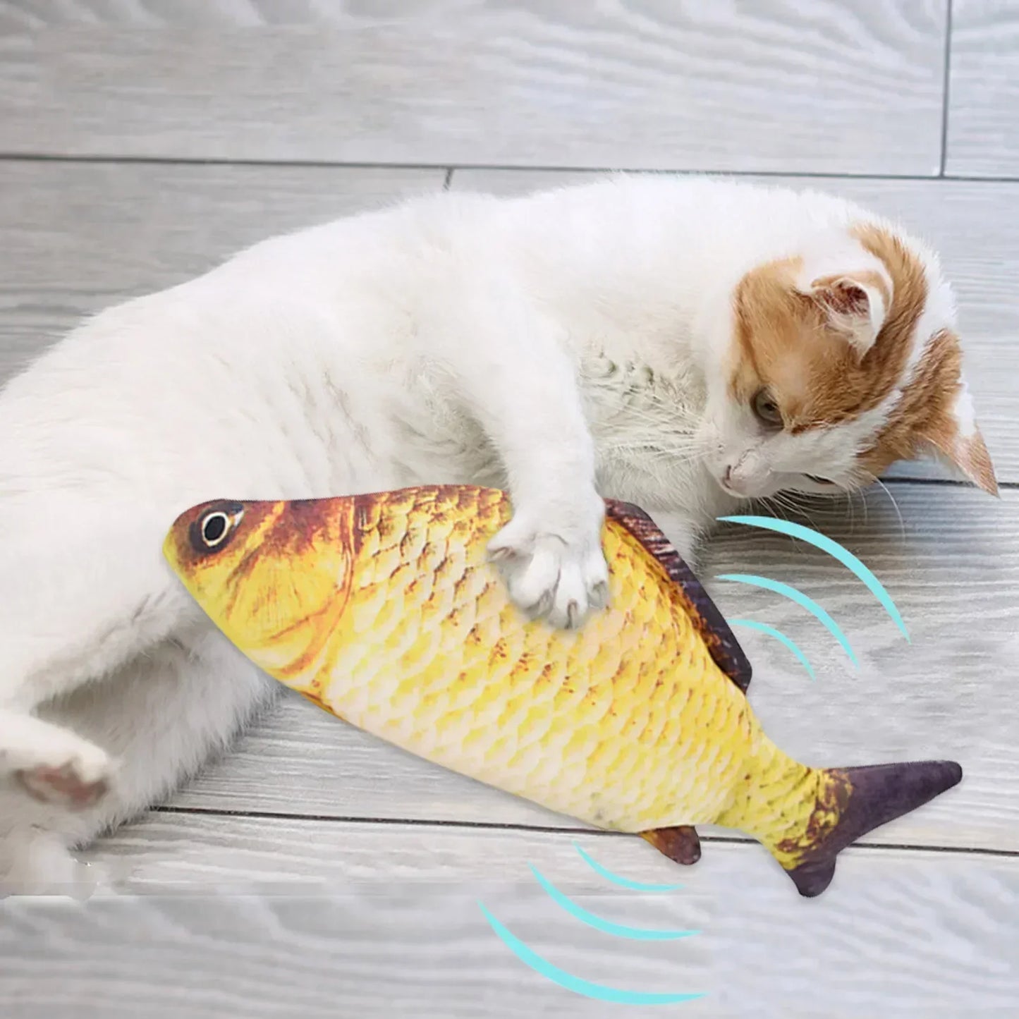Floppy Fish Cat Toy – USB Rechargeable Interactive Cat Toy