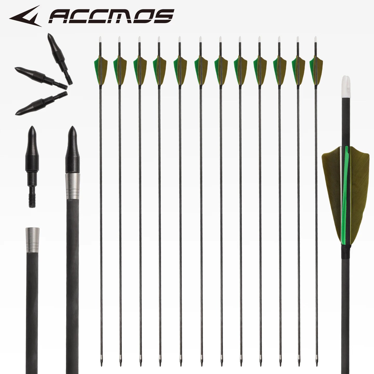 ACCMOS ID5 2 Pure Carbon Arrows 33 0 001 Straightness 3 Shield