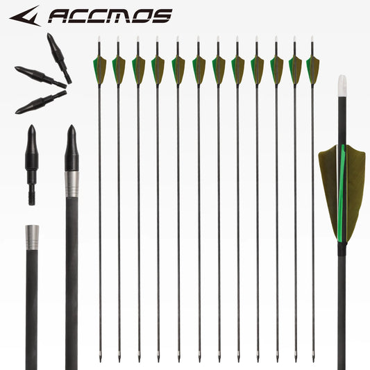 ACCMOS ID5 2 Pure Carbon Arrows 33 0 001 Straightness 3 Shield Peaceful Pleasures Health and Wellness sp300-6pc