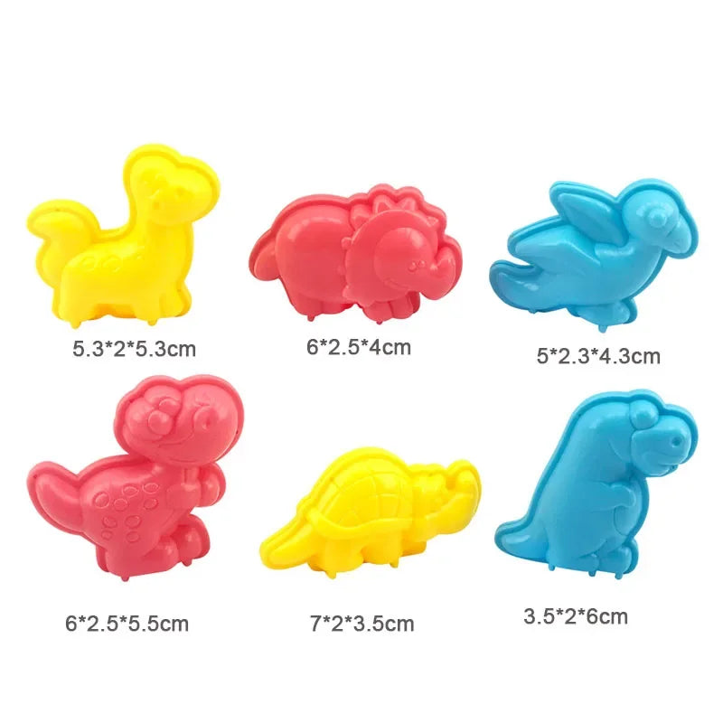 Plasticine Mold Kids DIY Craft Toys Accessories Cartoon Dinosaur