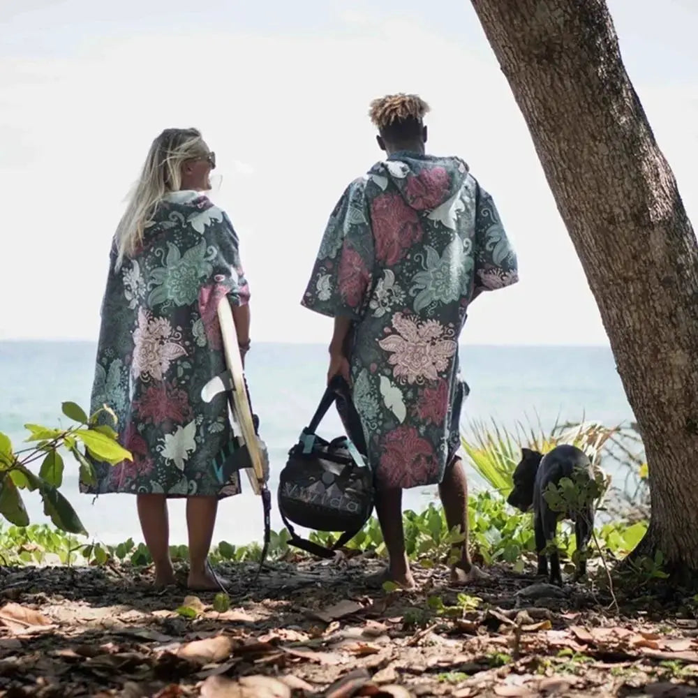 Hooded Surf Poncho Changing Robe | Quick-Dry Microfiber Towel