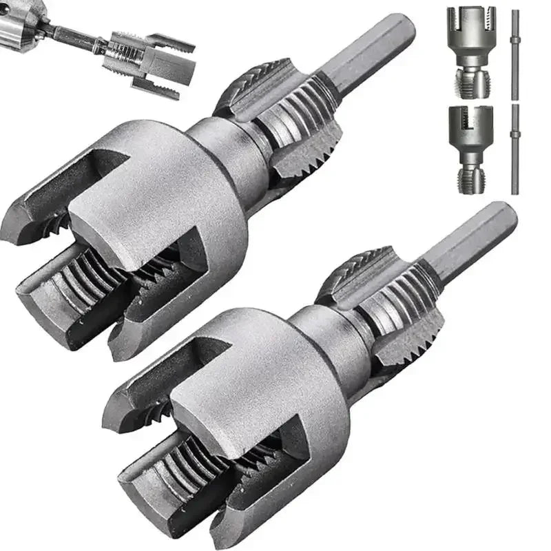 PVC Pipe Thread Cutting Tool – Internal & External Threader Kit