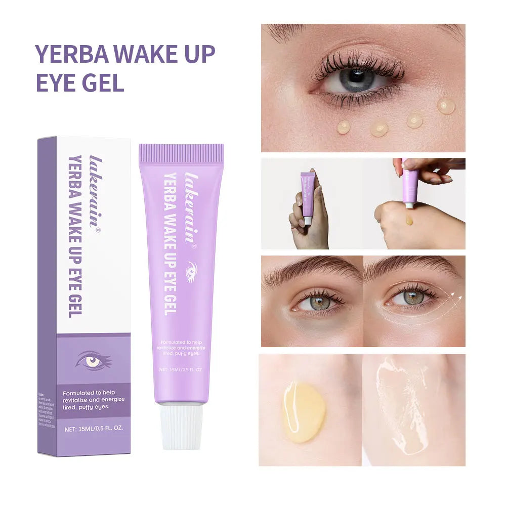 Yerba Wake Up Eye Gel - Yerba Mate Hyaluronic Acid and Caffeine to Hydrate Minimize Puffiness and Swelling Peaceful Pleasures Health and Wellness