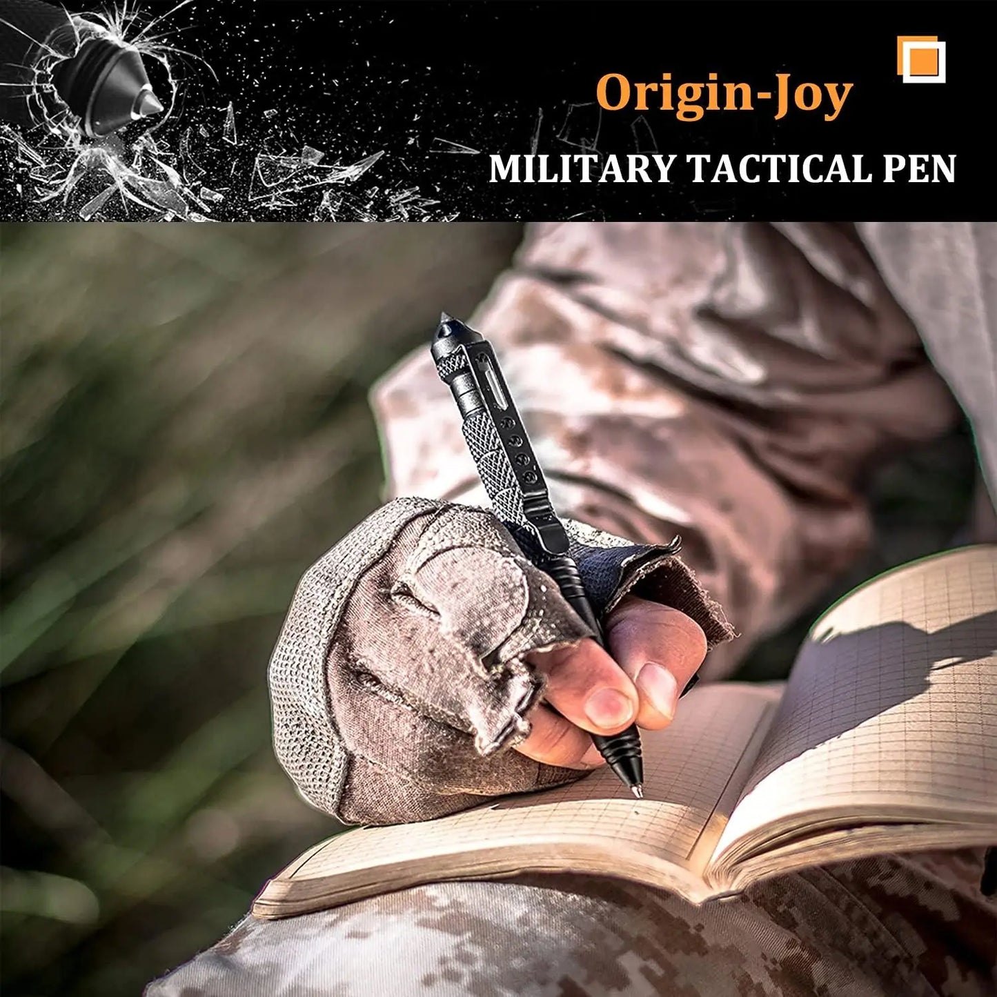 Tactical Pen Aluminum Alloy Outdoor Camping Security Survival Tools Emergency Glass Breaker Pen Camping Self-defense Supplies Peaceful Pleasures Health and Wellness