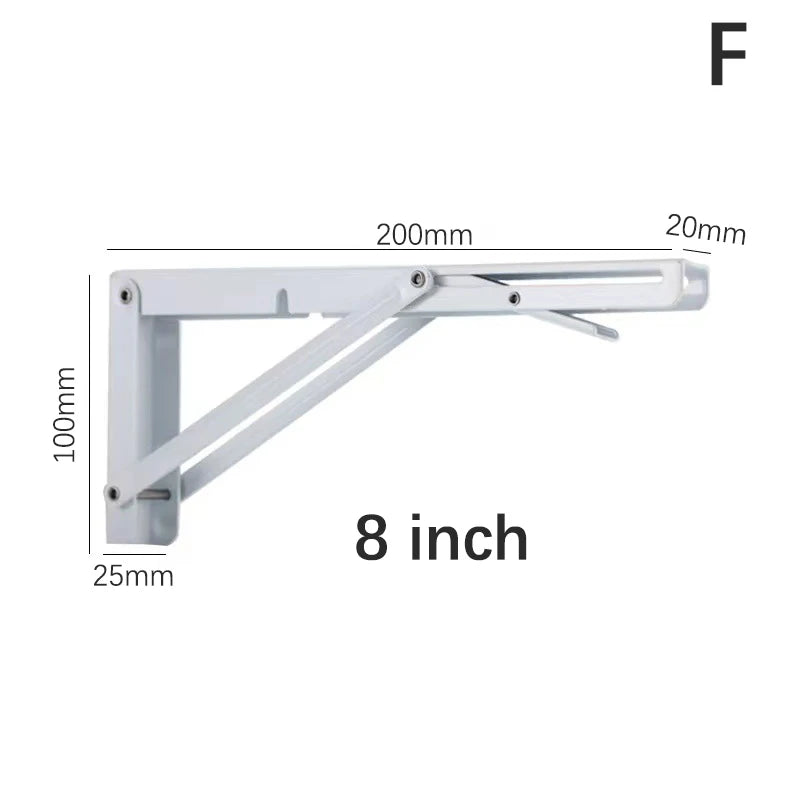 20/25/30/35/40cm Triangle Folding Angle Bracket Heavy Support Adjustable Wall Shelves Mounted Table Shelves Home Hardware Peaceful Pleasures Health and Wellness F