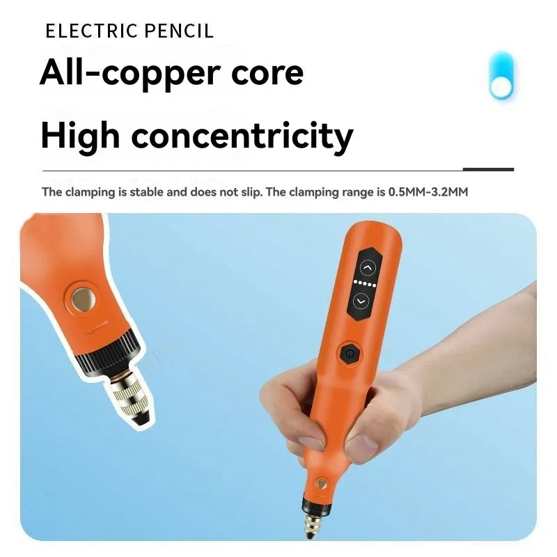 A36T-For DIY For Woodworking Carving Model Making Handheld Grinding Pen Rotary Tool Kit Electric Grinding Machine Peaceful Pleasures Health and Wellness