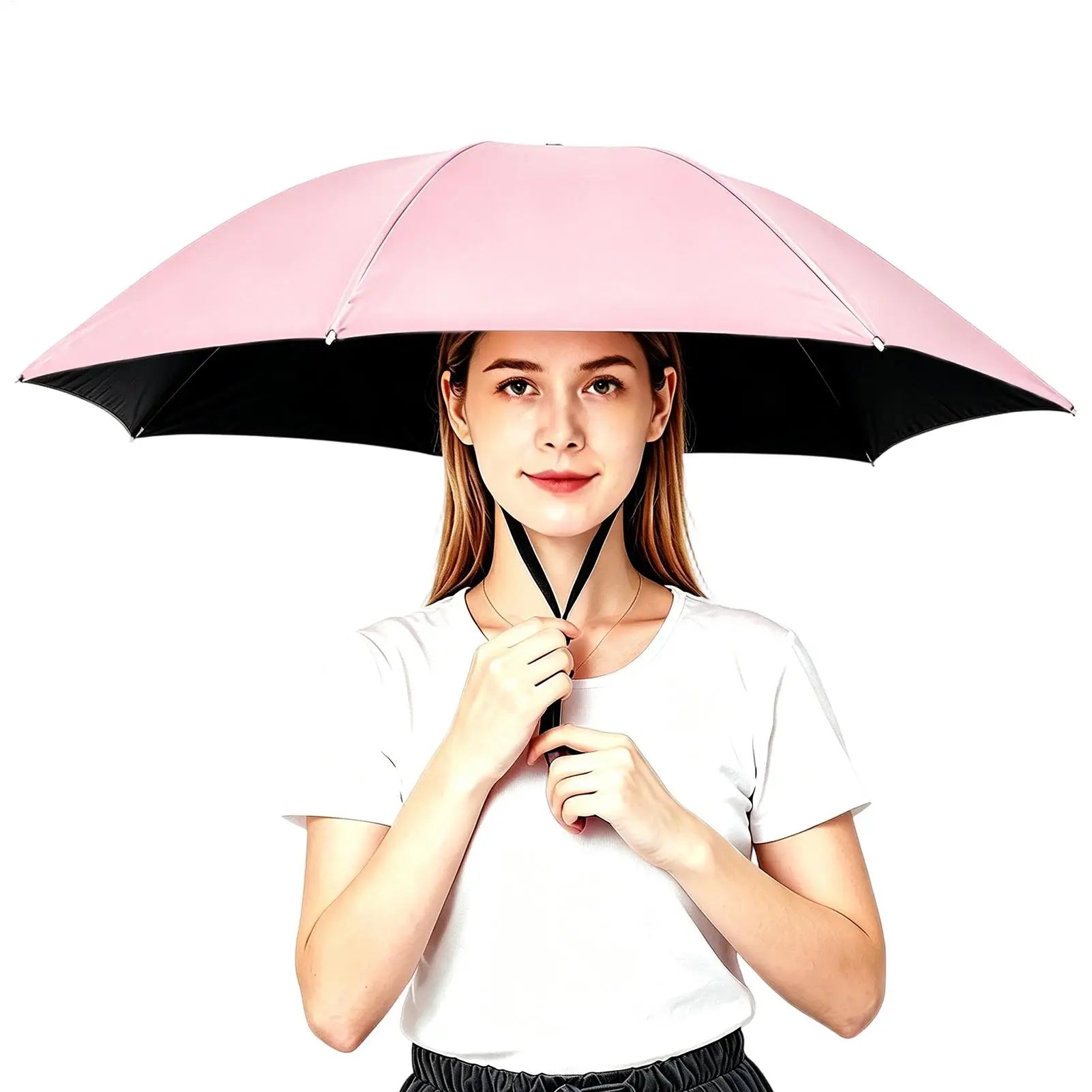 Folding Umbrella Hat Lightweight Adjustable Cap With Elastic Band For Fishing Gardening Hiking Travel Golf Beach Boating Peaceful Pleasures Health and Wellness