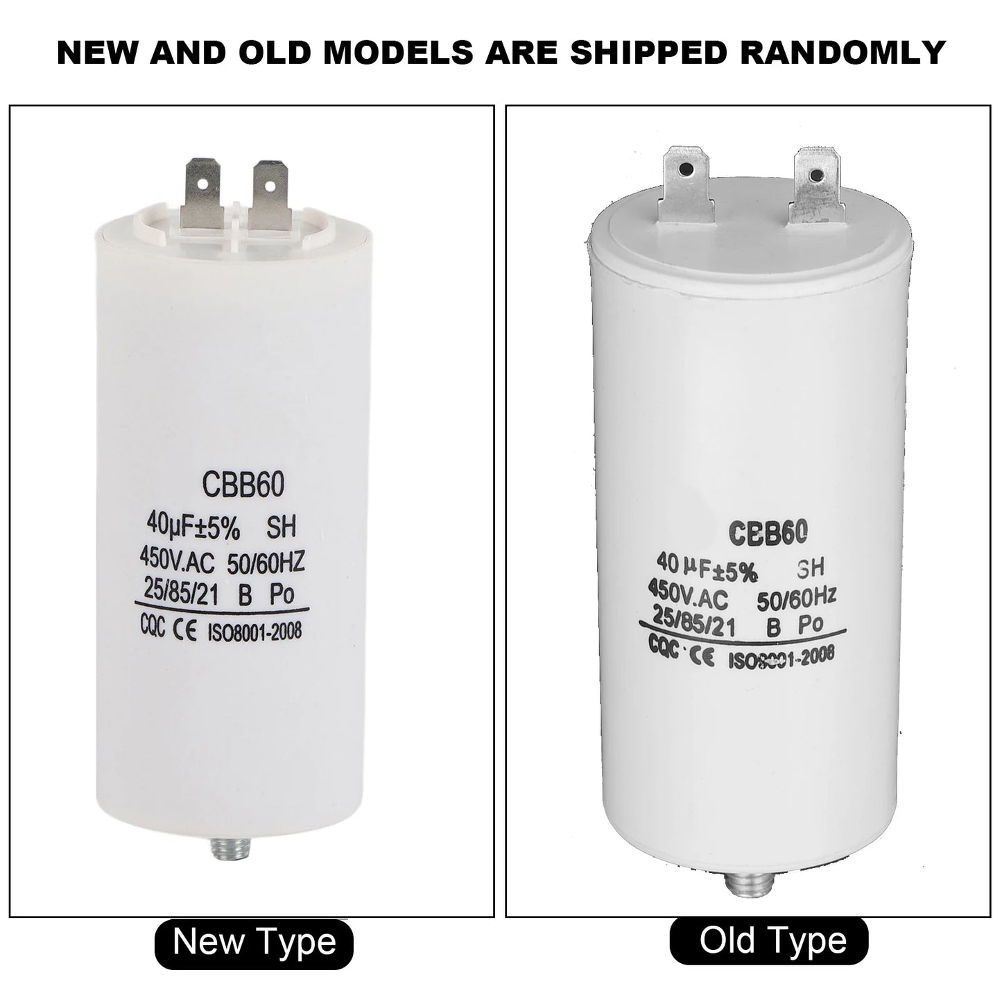 Pump Capacitor Capacitor CBB60 450V 40uf Capacitor For Washing Machine 50/60Hz Peaceful Pleasures Health and Wellness